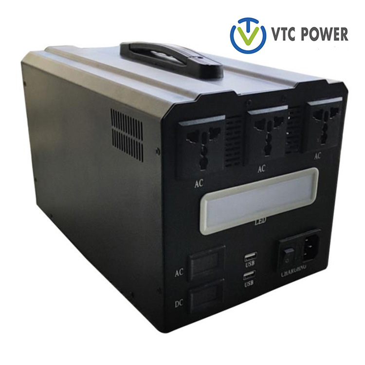 Çok fonksiyonlu Jeneratör Kamp Lityum 1000w 1500w Pil Güneş Enerjisi Sistemi Kiralık Depolama Taşınabilir Güç İstasyonu